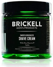 Load image into Gallery viewer, Brickell Men’s Smooth Brushless Shave Cream for Men - Natural &amp; Organic