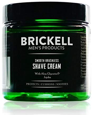 Brickell Men’s Smooth Brushless Shave Cream for Men - Natural & Organic