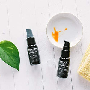 Brickell Men's Day and Night Serum Routine- Natural and Organic- Scented