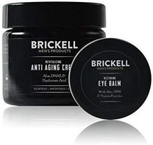 Load image into Gallery viewer, Brickell Men&#39;s Ultimate Anti-Aging Routine, Anti-Wrinkle Night Face Cream and Eye Cream to Reduce Puffiness, Wrinkles, Dark Circles, Under Eye Bags, Natural and Organic, Scented