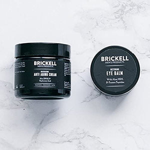 Brickell Men's Ultimate Anti-Aging Routine, Anti-Wrinkle Night Face Cream and Eye Cream to Reduce Puffiness, Wrinkles, Dark Circles, Under Eye Bags, Natural and Organic, Scented