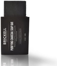Load image into Gallery viewer, Brickell Men&#39;s Purifying Charcoal Soap Bar for Men, Natural and Organic Exfoliating Bar Soap Handmade with Activated Charcoal and Peppermint, 4 Ounce, Scented