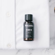 Load image into Gallery viewer, Brickell Men&#39;s Beard Oil for Men, Natural and Organic Argan and Jojoba Oil to Strengthen and Soften Hair, 1 Ounce, Scented