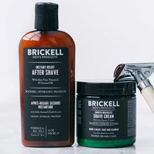 Load image into Gallery viewer, Brickell Men’s Smooth Brushless Shave Routine - Shave Cream &amp; Aftershave