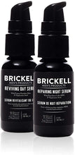 Load image into Gallery viewer, Brickell Men&#39;s Day and Night Serum Routine- Natural and Organic- Scented