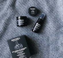 Load image into Gallery viewer, Brickell Men&#39;s Advanced Anti-Aging Routine - Night Face Cream, Vitamin C Facial Serum and Eye Cream - Natural &amp; Organic