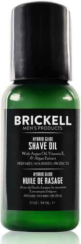 Brickell Men's Hybrid Glide Pre Shave Oil For Men, Natural and Organic Irritation Free Smooth Glide Before Shave, 2 Ounce, Scented