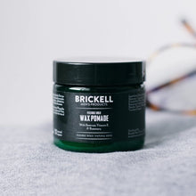 Load image into Gallery viewer, Brickell Men&#39;s Flexible Hold Wax Pomade for Men, Natural and Organic Irritation Free Natural Shine, 2 Ounce, Scented