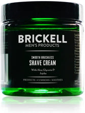 Load image into Gallery viewer, Brickell Men’s Smooth Brushless Shave Cream for Men - Natural &amp; Organic