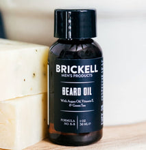 Load image into Gallery viewer, Brickell Men&#39;s Beard Oil for Men, Natural and Organic Argan and Jojoba Oil to Strengthen and Soften Hair, 1 Ounce, Scented