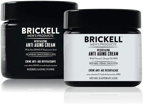 Brickell Men's ay and Night Anti Aging Cream Routine- Natural and Organic- Scented