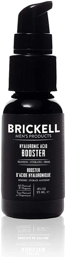 Brickell Men’s Hyaluronic Acid Booster for Men, Natural and Organic Hyaluronic Acid Booster for Face to Hydrate and Nourish Skin, Reduce Fine Lines and Wrinkles.85 oz, Unscented