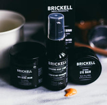 Load image into Gallery viewer, Brickell Men&#39;s Advanced Anti-Aging Routine - Night Face Cream, Vitamin C Facial Serum and Eye Cream - Natural &amp; Organic