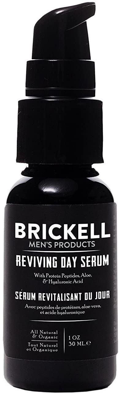 Brickell Men's Anti Aging Reviving Day Serum for Men - Natural & Organic - 1 oz