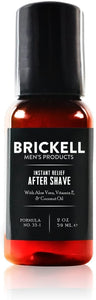Brickell Men’s Instant Relief Aftershave for Men – Natural & Organic