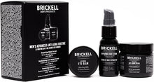 Load image into Gallery viewer, Brickell Men&#39;s Advanced Anti-Aging Routine - Night Face Cream, Vitamin C Facial Serum and Eye Cream - Natural &amp; Organic