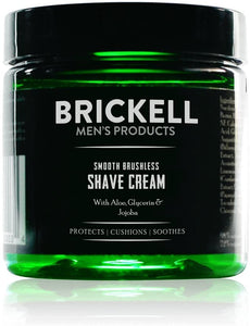 Brickell Men’s Smooth Brushless Shave Cream for Men - Natural & Organic