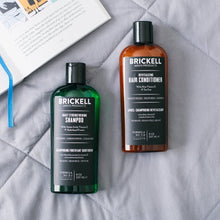 Load image into Gallery viewer, Brickell Men’s Daily Revitalizing Hair Care Routine, Mint and Tea Tree Oil Shampoo, Strength and Volume Enhancing Conditioner, Natural and Organic
