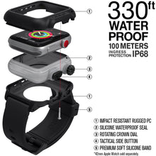 Load image into Gallery viewer, Catalyst® case for 42mm Apple Watch Series 3 &amp; Series 2 - Waterproof Shock Resistant (Stealth Black)
