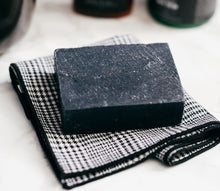 Load image into Gallery viewer, Brickell Men&#39;s Purifying Charcoal Soap Bar for Men, Natural and Organic Exfoliating Bar Soap Handmade with Activated Charcoal and Peppermint, 4 Ounce, Scented