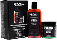 Load image into Gallery viewer, Brickell Men’s Smooth Brushless Shave Routine - Shave Cream &amp; Aftershave