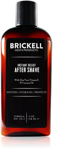 Brickell Men’s Instant Relief Aftershave for Men – Natural & Organic