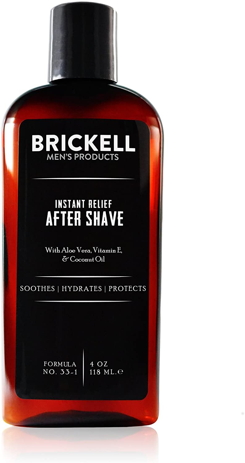 Brickell Men’s Instant Relief Aftershave for Men – Natural & Organic
