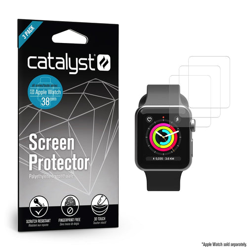 Catalyst® Screen Protector for 38mm Apple Watch Series 3 & Series 2 (3 Packs)