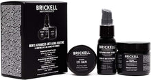 Load image into Gallery viewer, Brickell Men&#39;s Advanced Anti-Aging Routine - Night Face Cream, Vitamin C Facial Serum and Eye Cream - Natural &amp; Organic