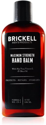 Brickell Men’s Maximum Strength Hand Lotion for Men – Natural & Organic