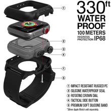 Load image into Gallery viewer, Catalyst® case for 38mm Apple Watch Series 3 &amp; Series 2 - Waterproof Shock Resistant (Stealth Black)