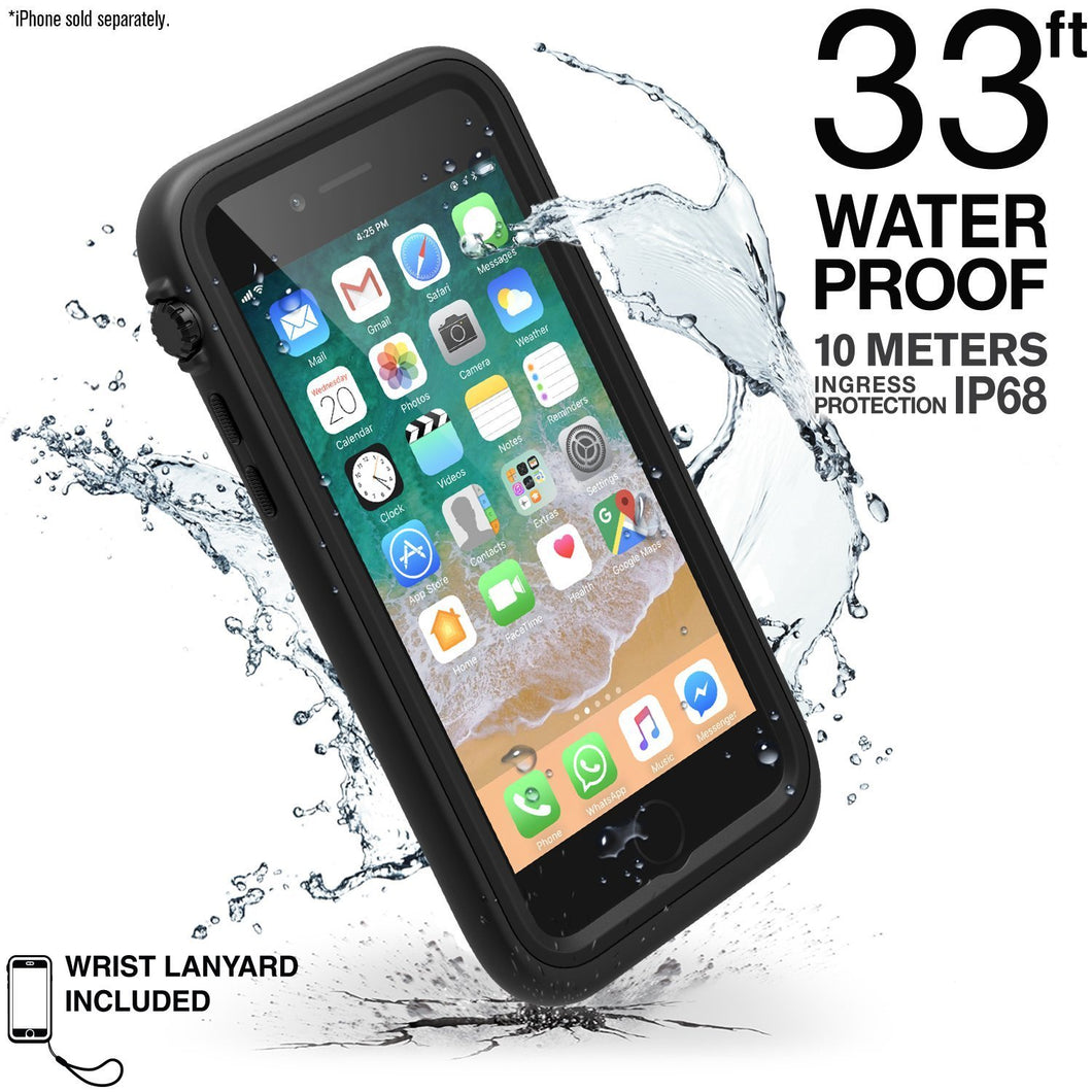 Catalyst® Waterproof Shock Resistant Case for iPhone 8 - Stealth Black