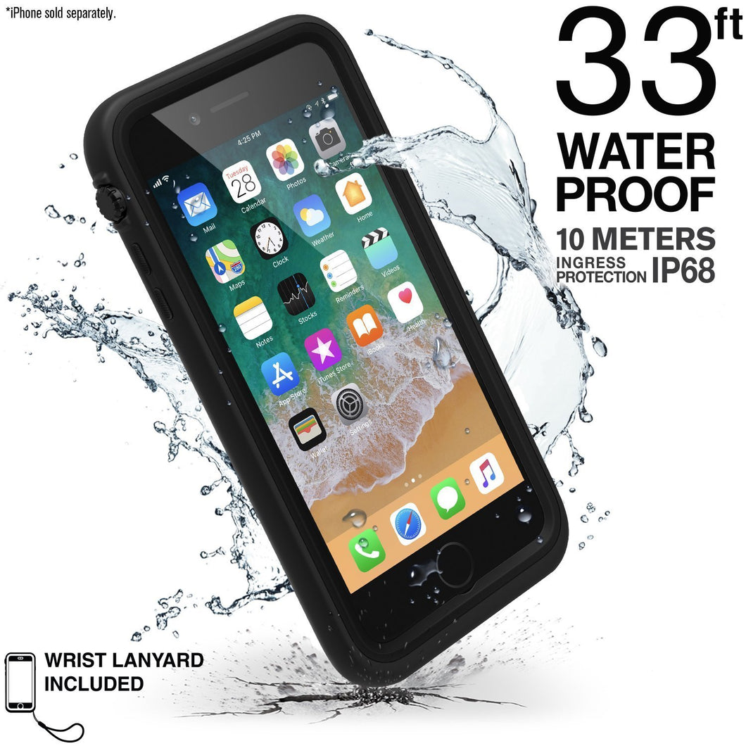 Catalyst® Waterproof Shock Resistant Case for iPhone 8 Plus - Stealth Black