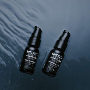 Brickell Men's Day and Night Serum Routine- Natural and Organic- Scented